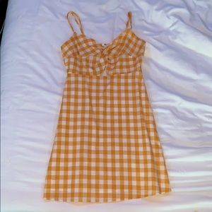 Tilly’s Yellow Checkered Dress
